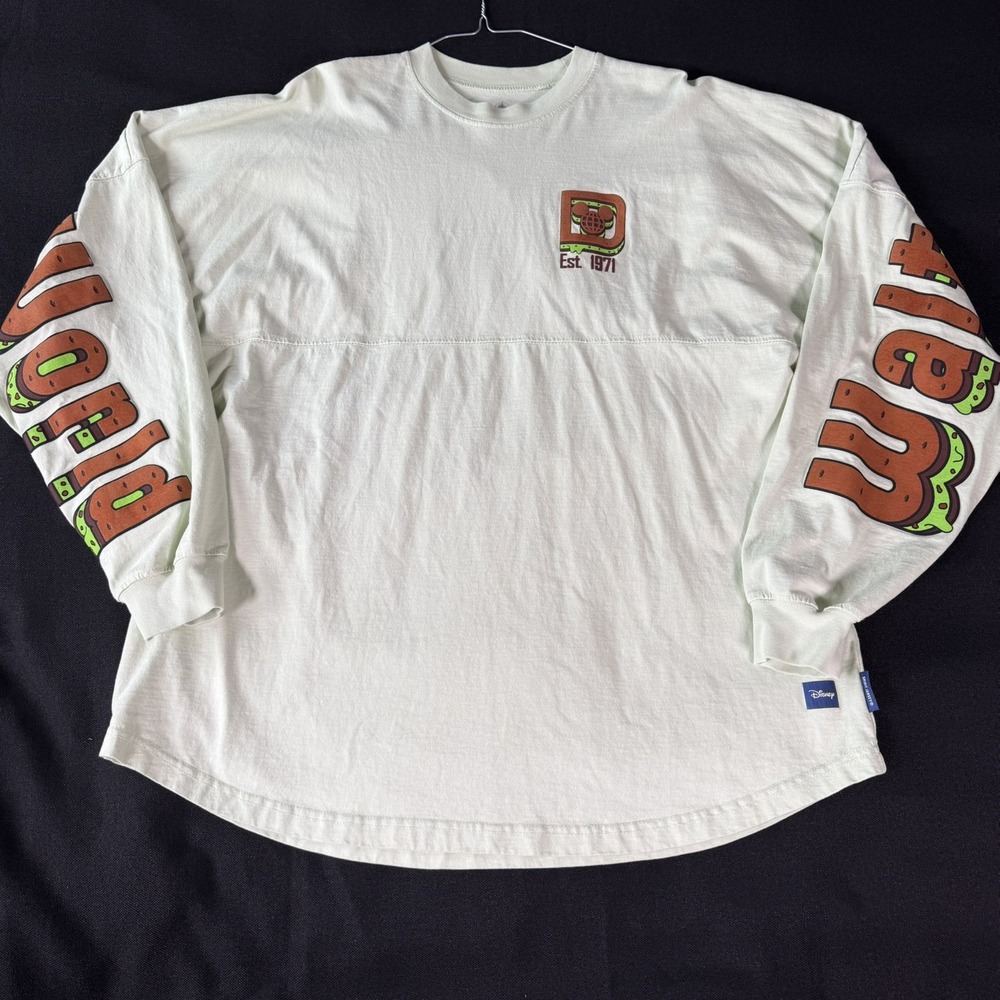 WDW Disney World Mickey Ice Cream Sandwich Mint Green Spirit Jersey Size XL - Picture 2 of 11